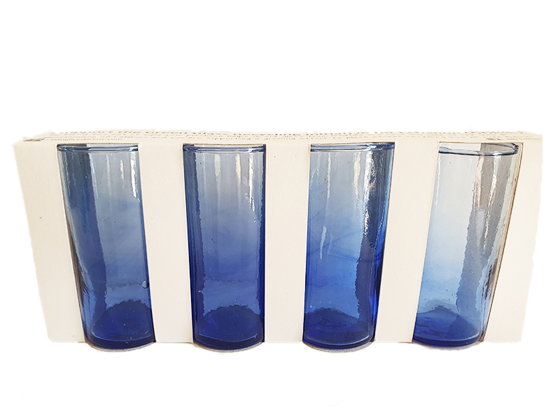 Arak Glass Dark Blue pack of 4 Minbaladeh.world