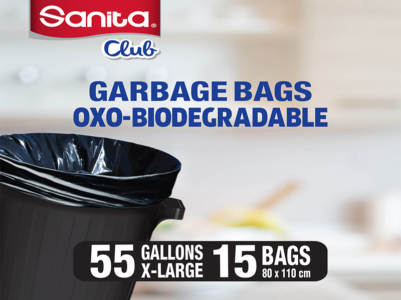 Sanita - Trash Bags Biodegradable 20 Gallons 15 Bags