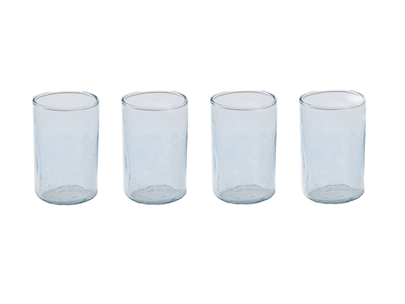 Arak Glass Clear Pack of 4 9x5.5cm Minbaladeh.world